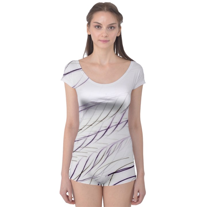 Lilac stripes Boyleg Leotard 