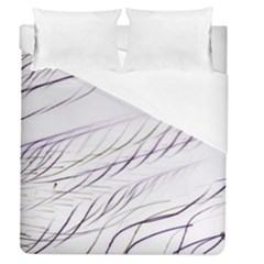 Lilac stripes Duvet Cover Single Side (Queen Size)