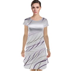 Lilac stripes Cap Sleeve Nightdress