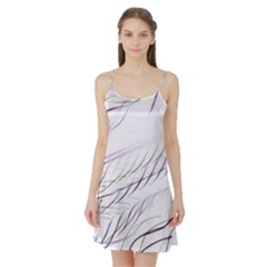 Lilac stripes Satin Night Slip