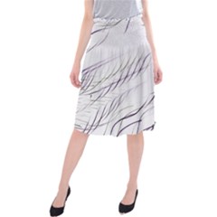 Lilac stripes Midi Beach Skirt