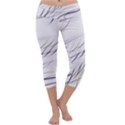 Lilac stripes Capri Yoga Leggings View1