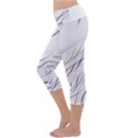 Lilac stripes Capri Yoga Leggings View2