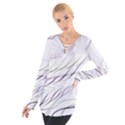 Lilac stripes Women s Tie Up Tee View1