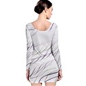 Lilac stripes Long Sleeve Velvet Bodycon Dress View2