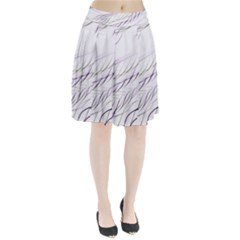 Lilac stripes Pleated Skirt