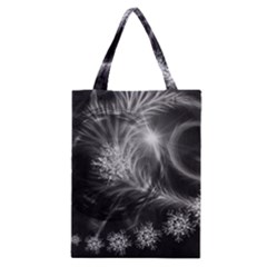 Silver Feather And Ball Decoration Classic Tote Bag