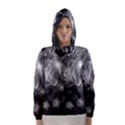 Silver feather and ball decoration Hooded Wind Breaker (Women) View1