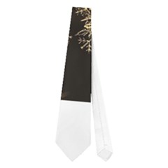 Golden Feather And Ball Decoration Neckties (one Side) 