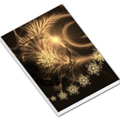 Golden Feather And Ball Decoration Large Memo Pads by picsaspassion