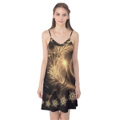 Golden Feather And Ball Decoration Camis Nightgown