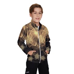 Golden Feather And Ball Decoration Wind Breaker (kids) by picsaspassion