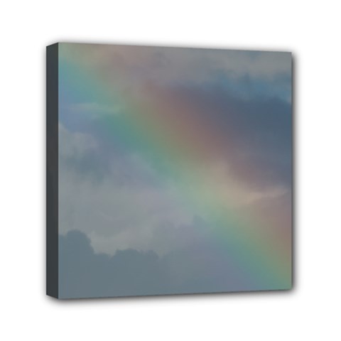 Rainbow In The Sky Mini Canvas 6  X 6 