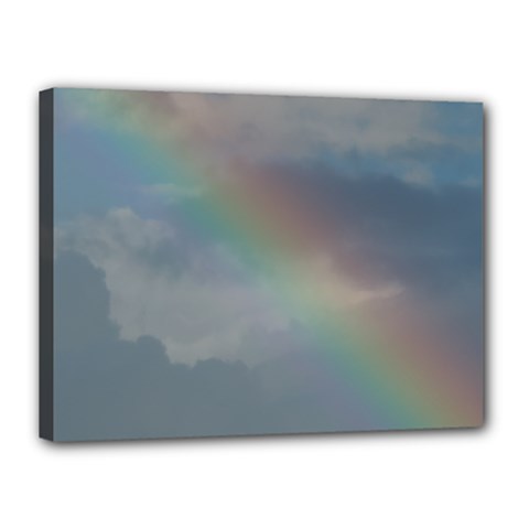 Rainbow In The Sky Canvas 16  X 12 