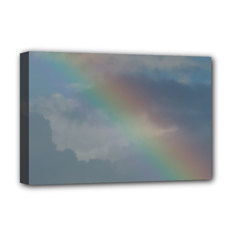 Rainbow In The Sky Deluxe Canvas 18  X 12  