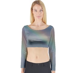 Rainbow In The Sky Long Sleeve Crop Top