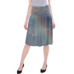 Rainbow In The Sky Midi Beach Skirt