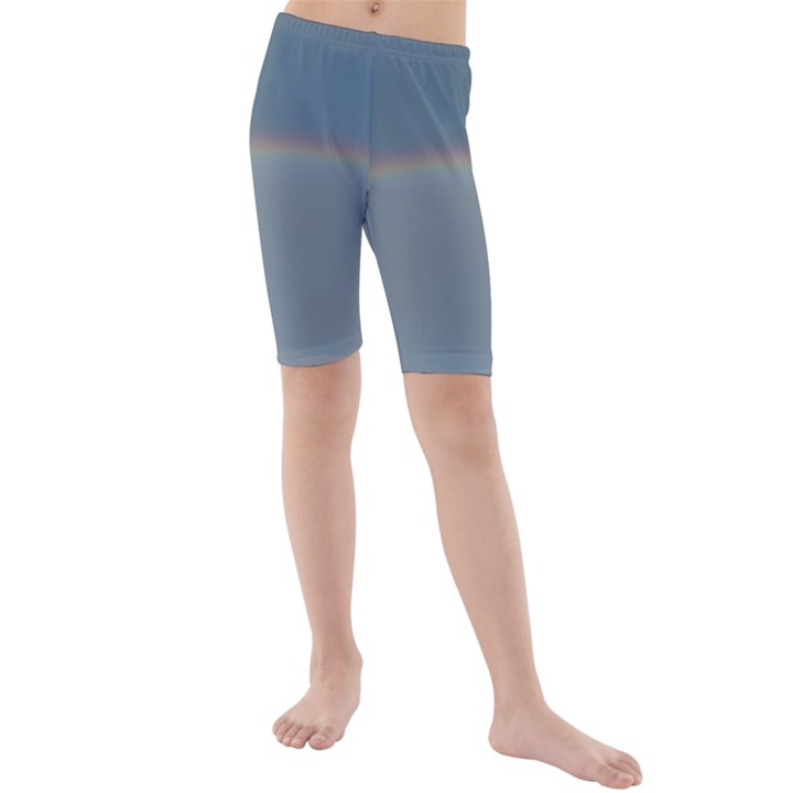 Colorful Rainbow Kids  Mid Length Swim Shorts