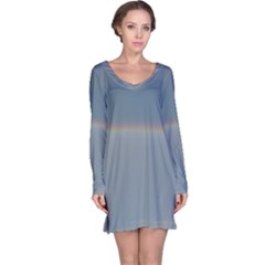 Colorful Rainbow Long Sleeve Nightdress