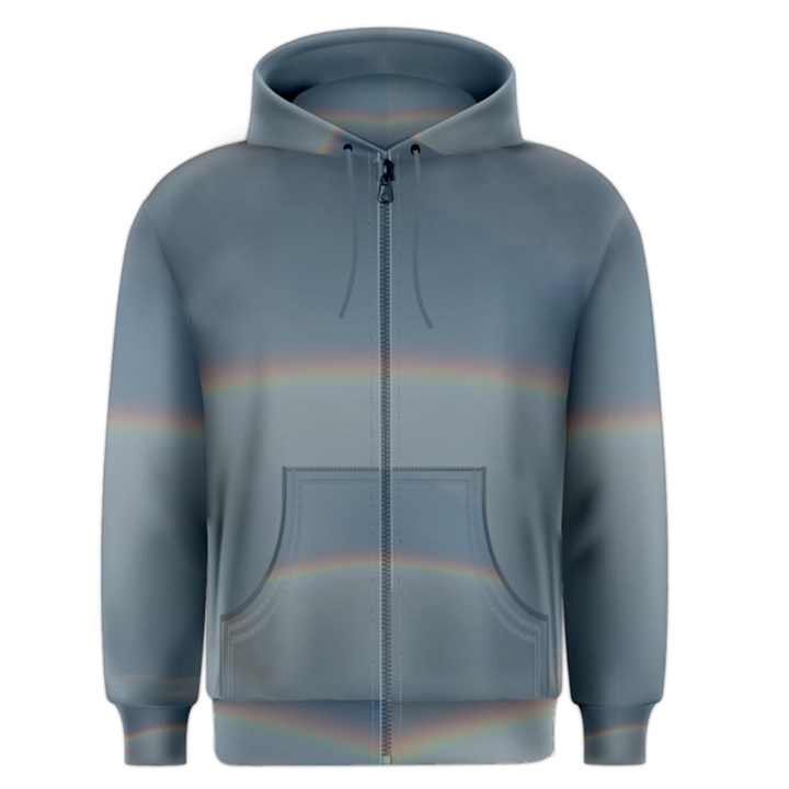 Colorful Rainbow Men s Zipper Hoodie