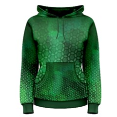 Ombre Green Abstract Forest Women s Pullover Hoodie by DanaeStudio