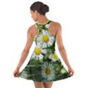 White summer flowers, watercolor painting Cotton Racerback Dress View2