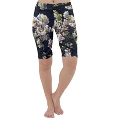 Japanese Cherry Blossom Cropped Leggings 