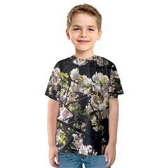 Japanese Cherry Blossom Kids  Sport Mesh Tee