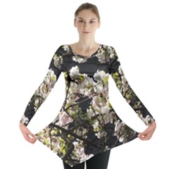 Japanese Cherry Blossom Long Sleeve Tunic 