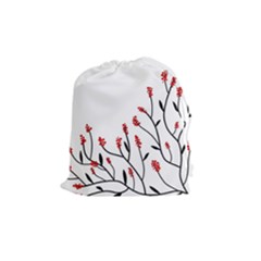 Elegant Tree Drawstring Pouches (medium) 