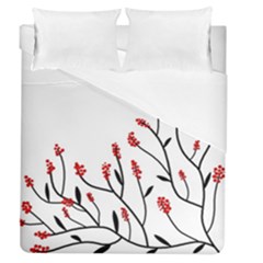 Elegant Tree Duvet Cover Single Side (queen Size) by Valentinaart