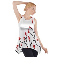 Elegant Tree Side Drop Tank Tunic