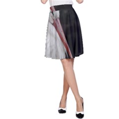 Stork Bird A-line Skirt