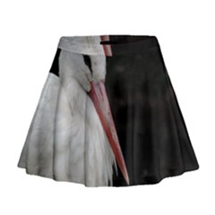 Stork Bird Mini Flare Skirt