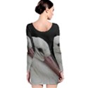 Wild Stork bird Long Sleeve Velvet Bodycon Dress View2