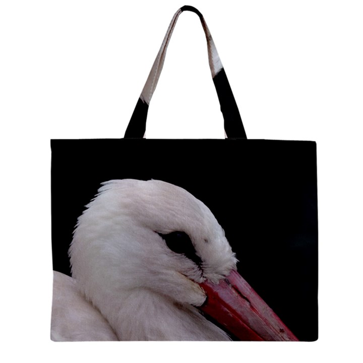 Wild Stork bird, close-up Zipper Mini Tote Bag