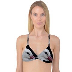 Wild Stork Bird, Close-up Reversible Tri Bikini Top