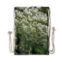 White summer flowers Drawstring Bag (Small) View1