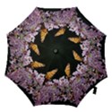 Butterfly sitting on flowers Hook Handle Umbrellas (Small) View1