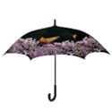 Butterfly sitting on flowers Hook Handle Umbrellas (Small) View3