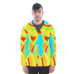 Colorful Decor Hooded Wind Breaker (men) by Valentinaart