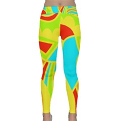 Colorful Decor Yoga Leggings  by Valentinaart