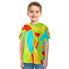 Colorful Decor Kids  Sport Mesh Tee