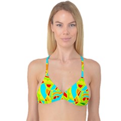 Colorful Decor Reversible Tri Bikini Top