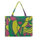 Green abstract decor Medium Tote Bag View1