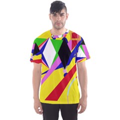 Yellow Abstraction Men s Sport Mesh Tee