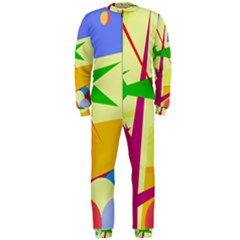 Colorful Abstract Art Onepiece Jumpsuit (men) 