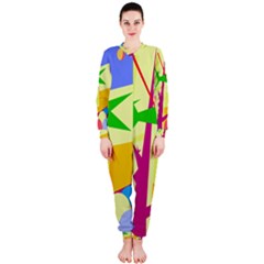 Colorful Abstract Art Onepiece Jumpsuit (ladies) 