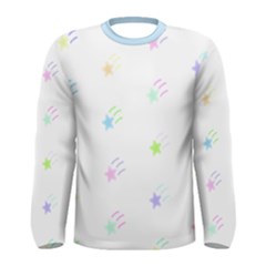 Star Pattern Men s Long Sleeve Tee