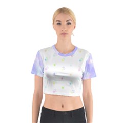 Star Pattern Cotton Crop Top